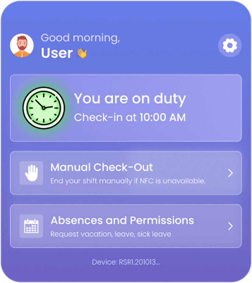 Employees App Mockup